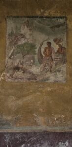 Triclinium Sala p Fresc Casa domus poeta tragic pompeia detall