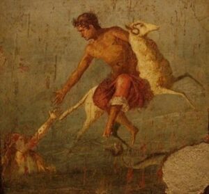 Phrixus i Helle Fresc Casa poeta Tragic Pompeia