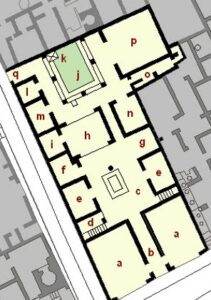 Planol Casa Domus Poeta Tragic Tragico Pompeia