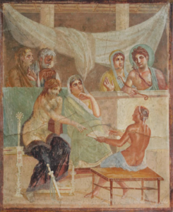 Tablinum Alcestis i Admetus Casa Domus Poeta Tragic Pompeia