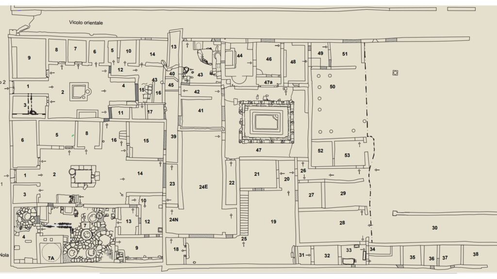 Planol Complex termal Regio IX Insula X