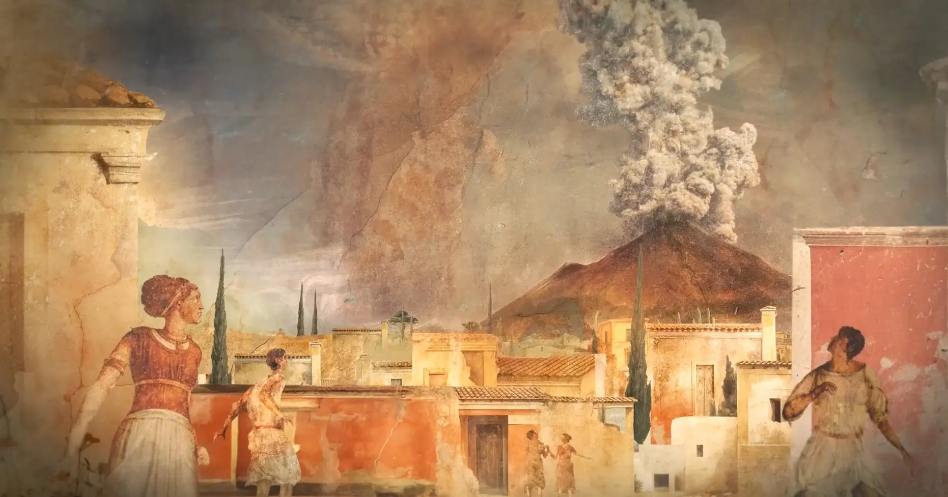 Descobreix les dues fases de l’erupció del Vesuvi l’any 79 dC, visibles als estrats de Pompeia: caiguda de cendra i fluxos piroclàstics